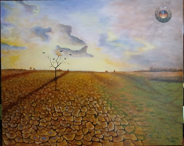 Susza -  z cyklu Zegar zagłady tyka - akryl na płótnie 80X100 cm.jpg