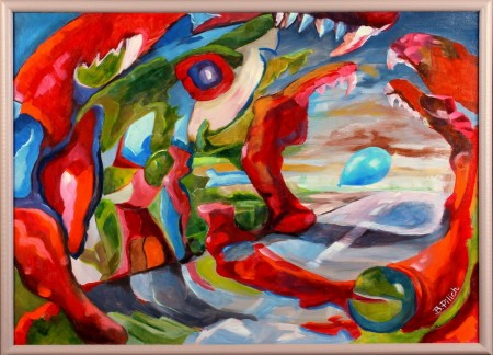 Bronisław Pilich_Niespodziewana lekkość niebieska _50x70 akryl na płótnie.JPG