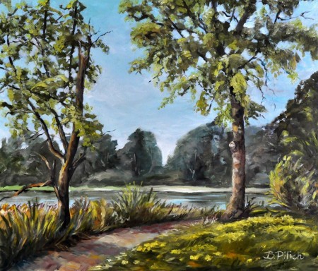 Bronisław Pilich_Pałacowy parrk _60x70 olej na płótnie.JPG