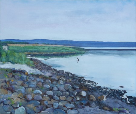 2018_06_II_Frombork_Plaża przy porcie_olej-płótno_50x60cm .JPG