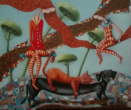 Nasi bracia mniejsi 50 na 60 technika mieszana 2019.jpg