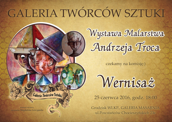 Wystawa Andrzeja Troca - Plakat B3 3.jpg